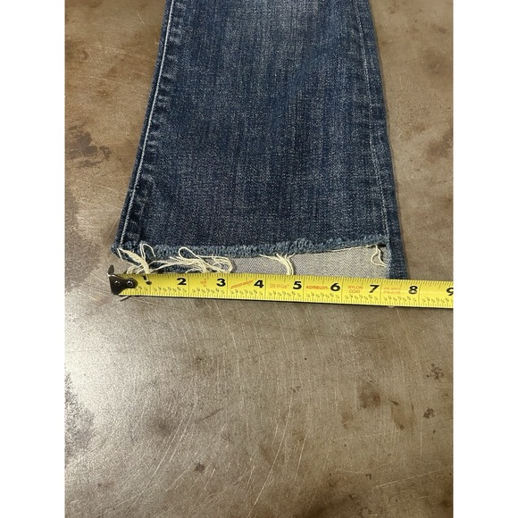MOTHER Jeans The Insider Crop Step Fray Sz 28 Raw Hem (29x25) Wicked Wildflowers - Picture 9 of 12